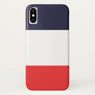 Case-Mate iPhone Case Rayures Bleu Blanc & Rouge Rayé