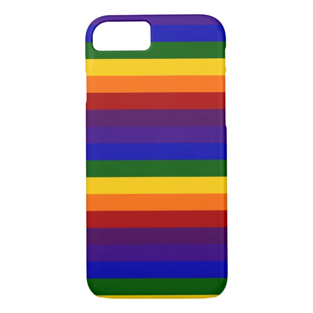 Coques Case-Mate iPhone Rayures d'arc-en-ciel (Dos)