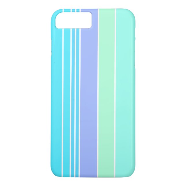 Coques Case-Mate iPhone Rayures de vert bleu et de pourpre (Dos)