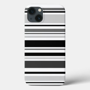 Case-Mate iPhone Case Rayures grises, noires, blanches diverses