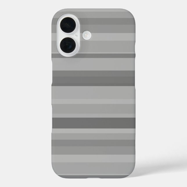Coques Case-Mate iPhone Rayures horizontales grises (Verso)