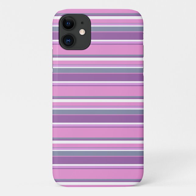 Coques Case-Mate iPhone Rayures lilas (Dos)