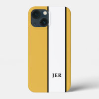 Rayures minimalistes modernes monogramme initiales