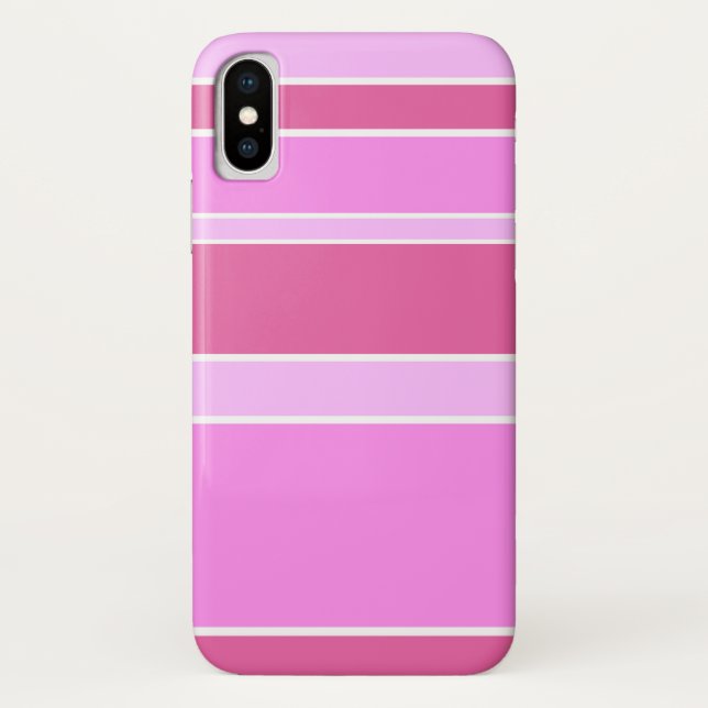 Coques Case-Mate iPhone Rayures roses (Dos)