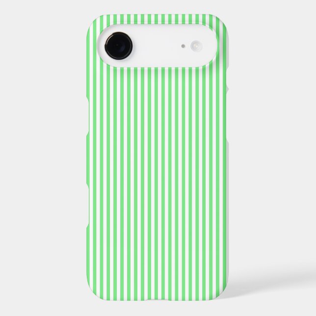 Coques Case-Mate iPhone Rayures vertes et blanches (Verso)