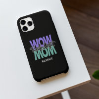 Real Legit Wow Mom Imprimer (violet et Turquoise) 