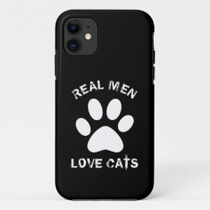 Case-Mate iPhone Case Real Men Love Cats Texte Personnalisé