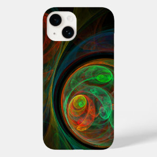 Coque Pour iPhone 14 Reborn Green Art Abstrait