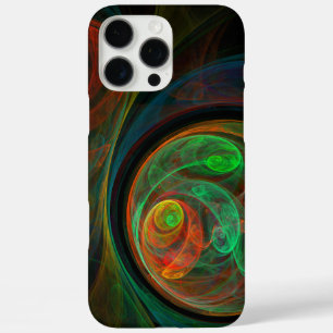 Coques iPhone 16 Pro Max Reborn Green Art Abstrait