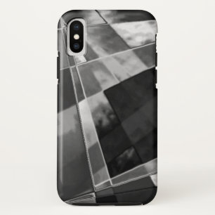 Case-Mate iPhone Case rectangles inclinés ou étirés, gris foncé