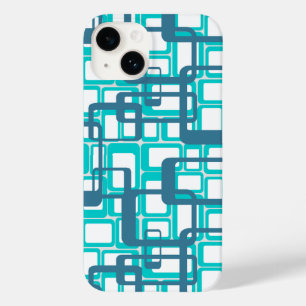 Coque Pour iPhone 14 Rectangles modernes ouvertes du milieu du siècle
