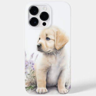 COQUE POUR POUR iPhone 14 PRO MAX RÉCUPÉRATION DE LABRADOR JAUNE EN COULEUR D'EAU CH