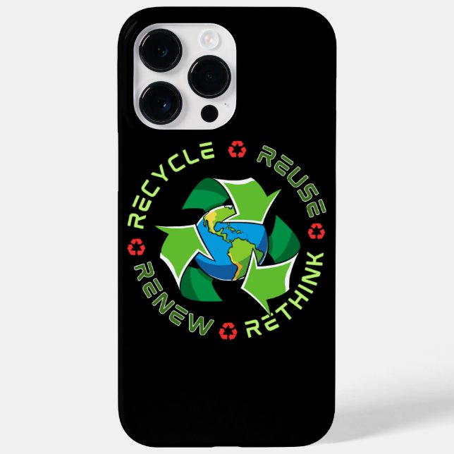 Coques Case-Mate iPhone Recycler, Réutiliser, Renouveler, Repenser. Sauvez (Verso)