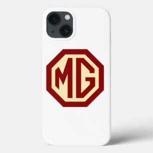 iPhone 13 Case Red and Gold MG Logo