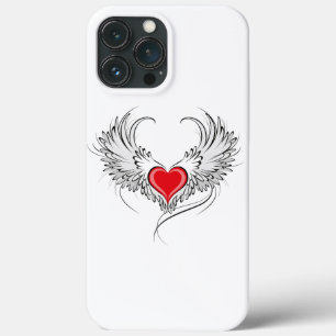 Case-Mate iPhone Case Red Angel Coeur avec ailes