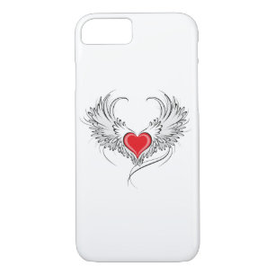 Case-Mate iPhone Case Red Angel Coeur avec ailes