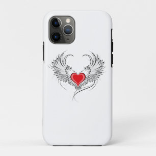 Case-Mate iPhone Case Red Angel Coeur avec ailes