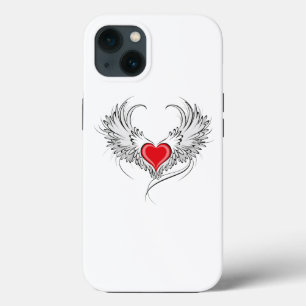 Case-Mate iPhone Case Red Angel Coeur avec ailes