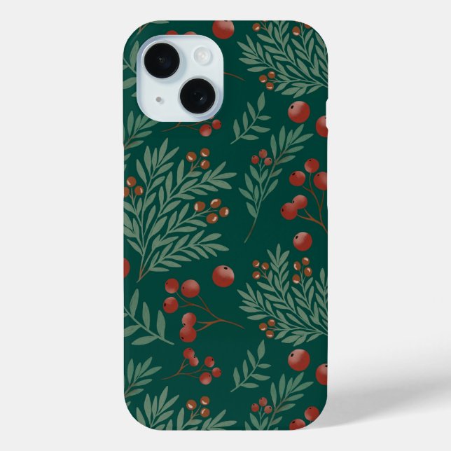 Coques Case-Mate iPhone Red Berry Christmas Phone Case (Verso)