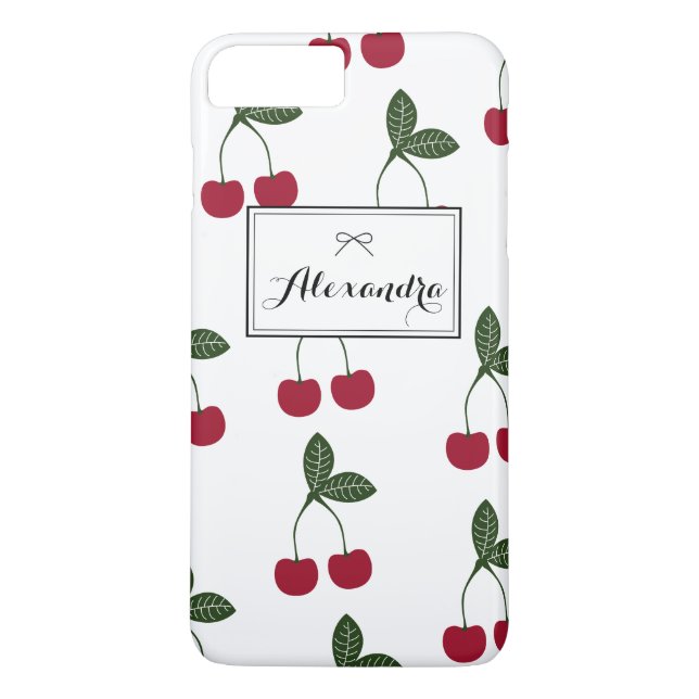 Coques Case-Mate iPhone Red Cherries Motif Personnalisé iPhone 7 Plus (Dos)
