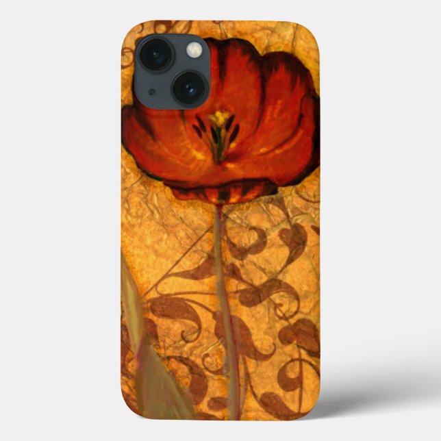 Coques Case-Mate iPhone Red Flowers (Verso)