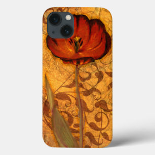 iPhone 13 Coque Red Flowers