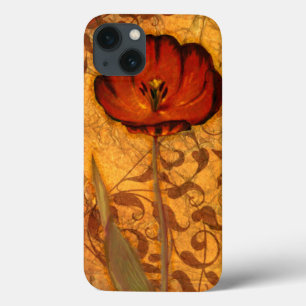 iPhone 13 Case Red Flowers
