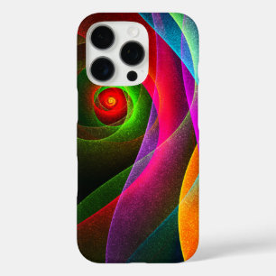 Coques iPhone 16 Pro Red Green Orange Modern Abstrait Art Motif #22