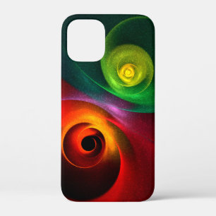 Case-Mate iPhone Case Red Green Yin Yang Moderne Motif d'art Abstrait #2