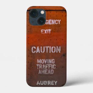 Case-Mate iPhone Case Red Grungy Emergency Exit Nom personnalisé