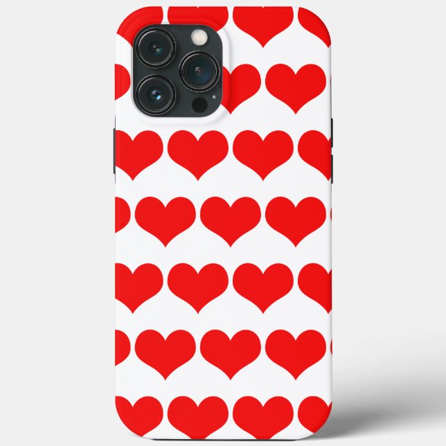 Coques Case-Mate iPhone Red Hearts Motif Saint Valentin mignonne Lovely (Verso)