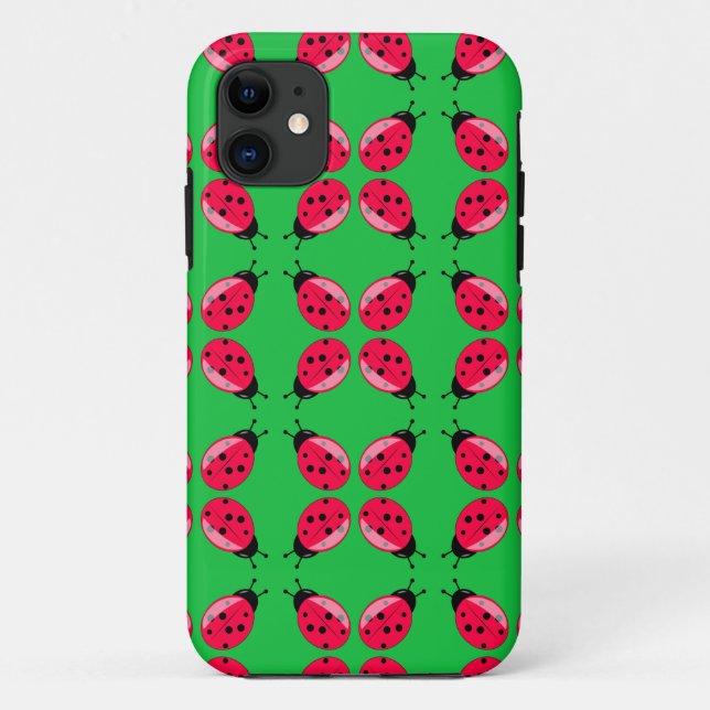 Coques Case-Mate iPhone Red Ladybugs (Dos)