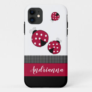 Case-Mate iPhone Case Red Ladybugs Bugs à la mode des insectes Coche no