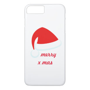 Etui iPhone Case-Mate Red Merry Xmas Santa Hat iPhone 7