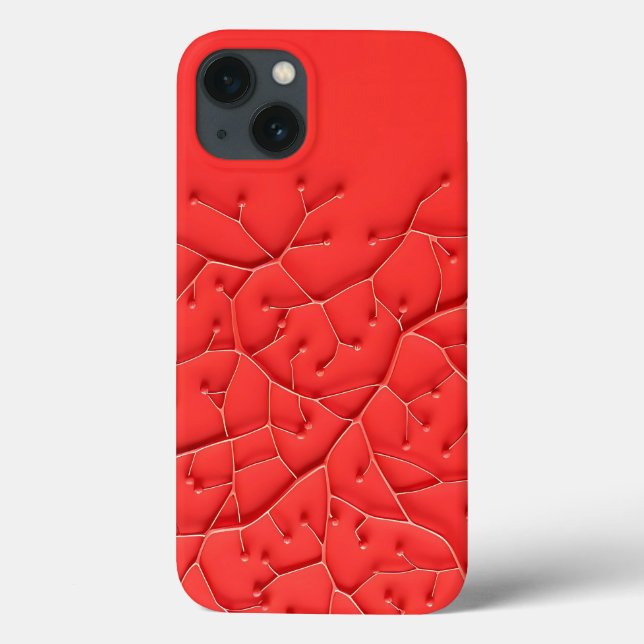 Coques Case-Mate iPhone Red Organic Design iPhone Case Bold Texture (Verso)
