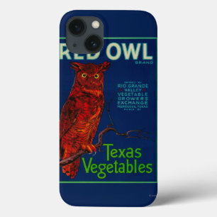 Coques Pour iPhone Red Owl Vegetable Label