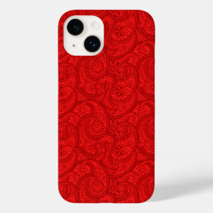 Coque Pour iPhone 14 Red Paisley