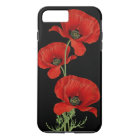 Red Poppies Vintage Botanique