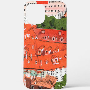 Case-Mate iPhone Case Red Roofs Prague Tchèque Cityscape Papier Collage