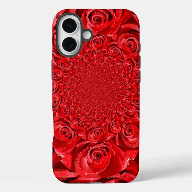 Coques Case-Mate iPhone Red Roses Kaleidoscope : Art Heureuse Sainte-Valen (Verso)
