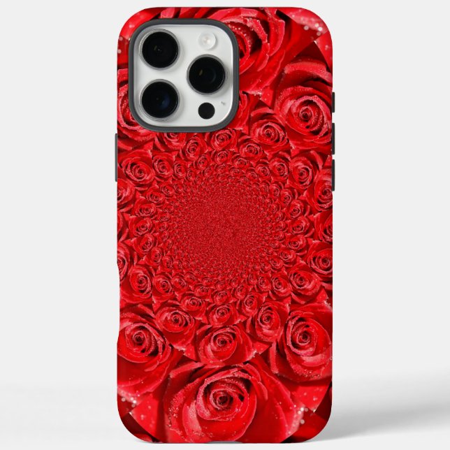 Coques Case-Mate iPhone Red Roses Kaleidoscope : Art Heureuse Sainte-Valen (Verso)