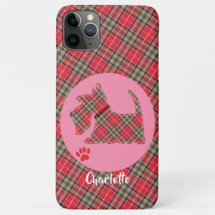 Case-Mate iPhone Case Red Tartan Plaid Scottie Chien mignon Chien Person