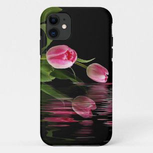 Case-Mate iPhone Case Reflet de tulipe rose