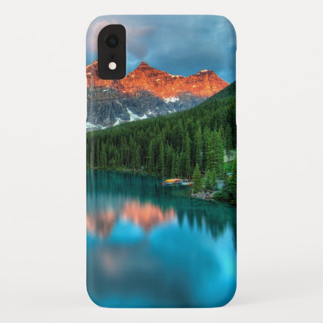 Coques Case-Mate iPhone Reflet des pics du lac (Dos)