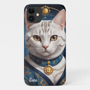 Case-Mate iPhone Case Regal American Shorthair Chat habillé en bleu