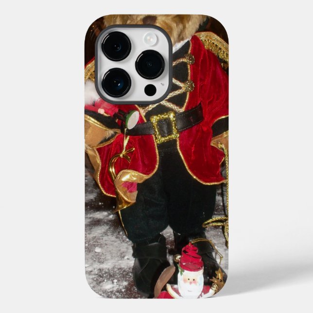 Coques Case-Mate iPhone Regal Christmas Teddy Bear Holiday Art Imprimer (Verso)