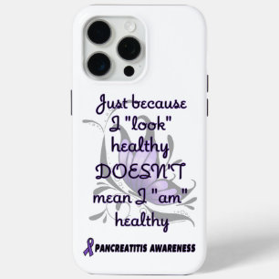 Coque iPhone 15 Pro Max "Regarde" Santé/Papillon...Pancréatite