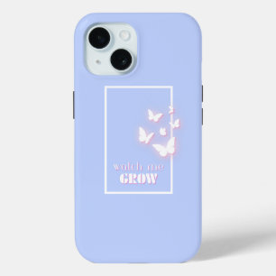 Coque Pour iPhone 15 Regardez-moi grandir, Motivationnel, Inspirationne