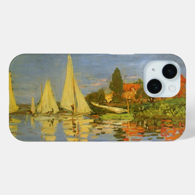 Coques Case-Mate iPhone Regatta à Argenteuil par Claude Monet (Verso (horizontal))