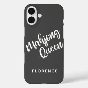 Coques iPhone 16 Plus Reine Mahjong personnalisée